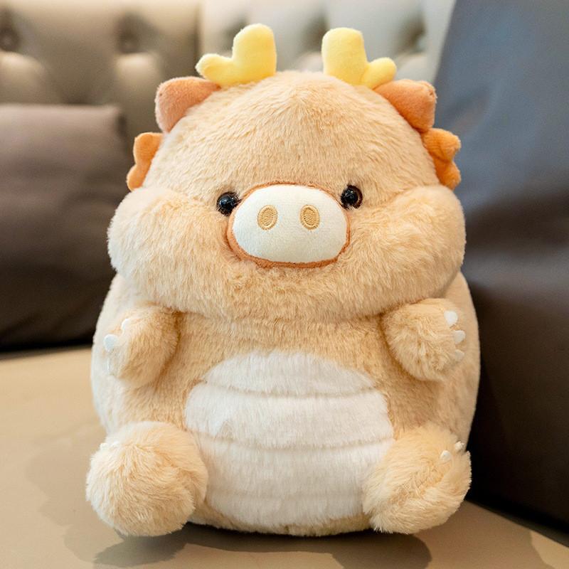 Pig Dragon Plush Toy Cartoon Animal Stuffed Doll Bedroom Decoration Gift Kids