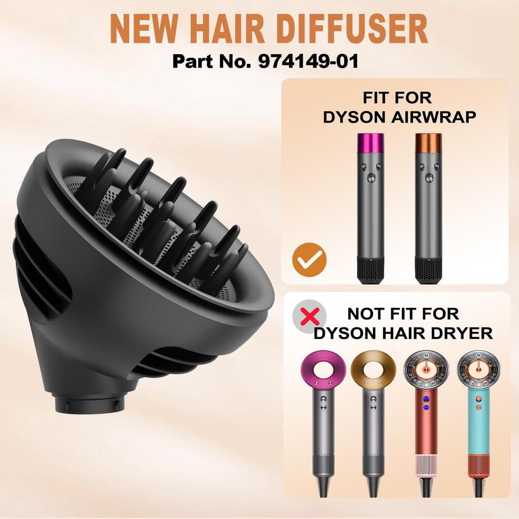 Совместимая насадка для волнистой укладки и диффузор для Dyson Airwrap HS01/HS05