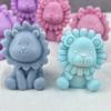 1PC DIY Lion Gypsum Pendant Mold 3D Lion Candle Silicone Mold Resin Silicone Mould Handmade Candle Making Mold Home Decoration