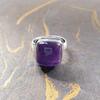 Amethyst Ring Solid 925 Sterling Silver Ring Handmade Ring Birthstone Gift Bezel Ring Designer Ring Anniversary Gift