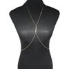 Attractive Women Cross Bikini Chest Body Chain Female Waist Chain Lady Cross Bikini Belly Chain Body Jewelry Daily Wear