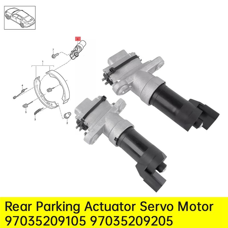 Rear Brake Actuator For Porsche 718 911 991 992 Rear Parking Brake Actuator 97035209202 97035209205 R