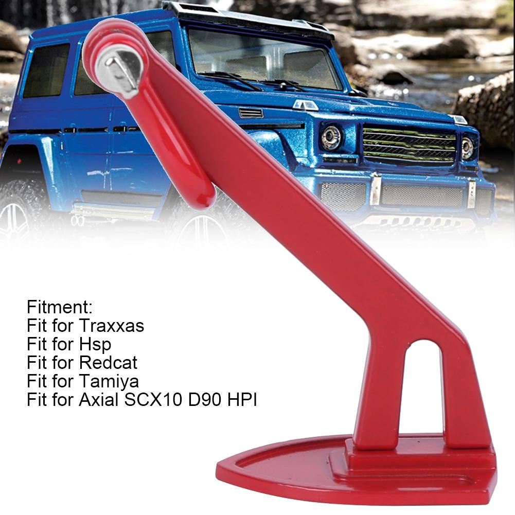 1 10 RC Car Metal Winch Anchor Earth Ground Decoration Tool Fit for Axial SCX10 D90 HPIRed