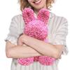 Подарок на День святого Валентина Розовый Зайчик Сделай сам Подарок на день рождения 28см Искусственные ПЭ Цветы Зайчик Бант Декор на День святого Валентина