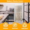 Чехол для противней для выпечки хлеба, прозрачный ПВХ, пылезащитный чехол для стеллажа для хлеба на 10/20 ярусов, с 4-сторонней молнией, для кухни, пекарни