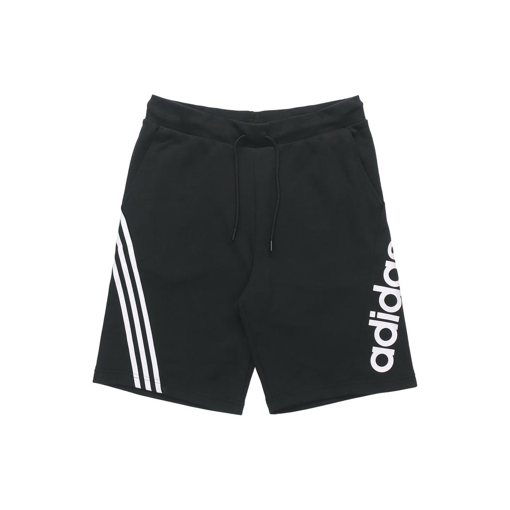 adidas neo Side Stripe Logo Printing Casual Sports Shorts Black Men's GJ6691