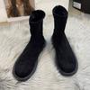 Fashion 2024 Winter New Women's Suede Comfortable Solid Color Short-tube Warm Elegant Casual Fashion Boots