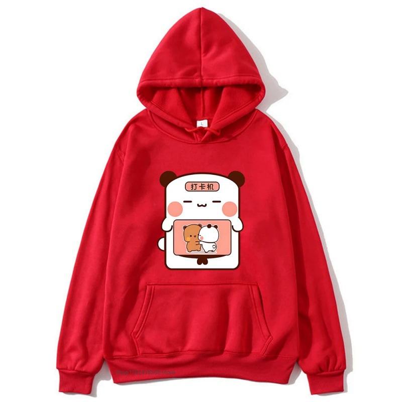 Anime Bubu Dudu Print Hoodies for Men Women Clothing Funny Cartoon Graphic Streetwear Long Sleeve Loose Hooded Sweatshirt