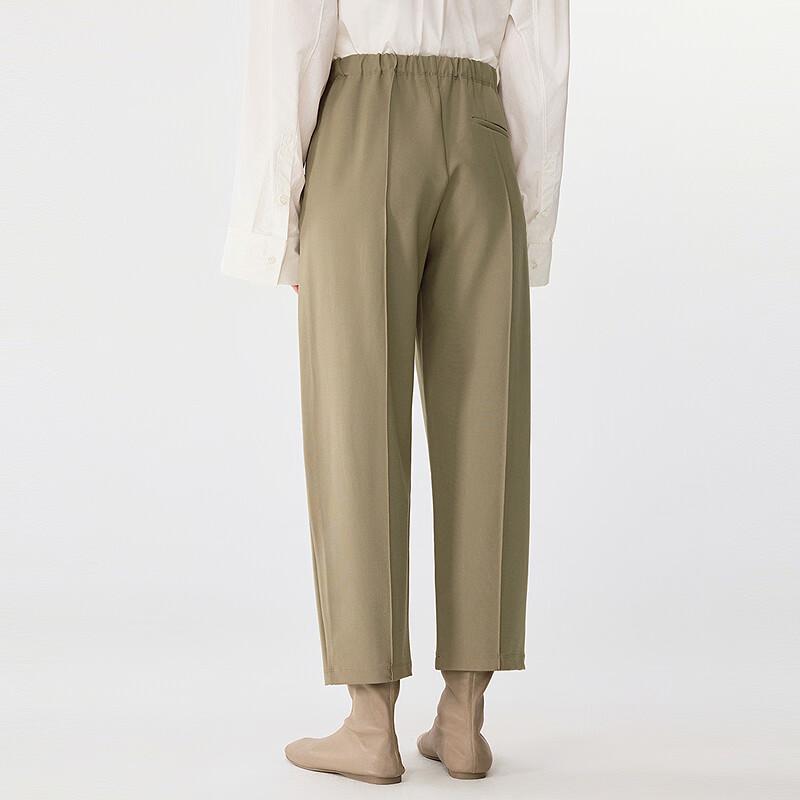 JNBY Women's 2025 Spring Cropped Casual Pants