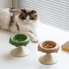 Cute Ceramic Pet Bowl Elevated Cat Bowl Protects Cervical Vertebrae Pet Supplies