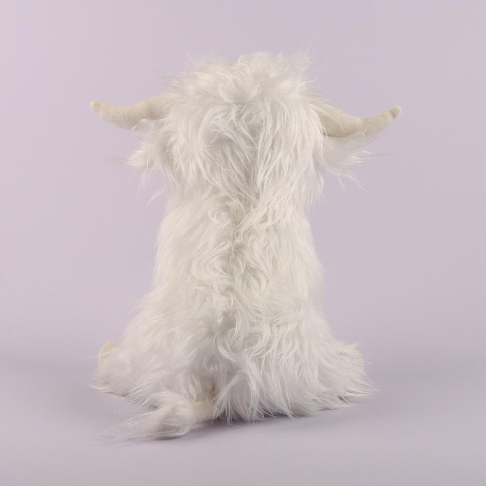 27 см Kawaii моделирование хайлендская корова животное плюшевая кукла мягкая кремовая плюшевая игрушка для крупного рогатого скота Kyloe плюшевый подарок для детей