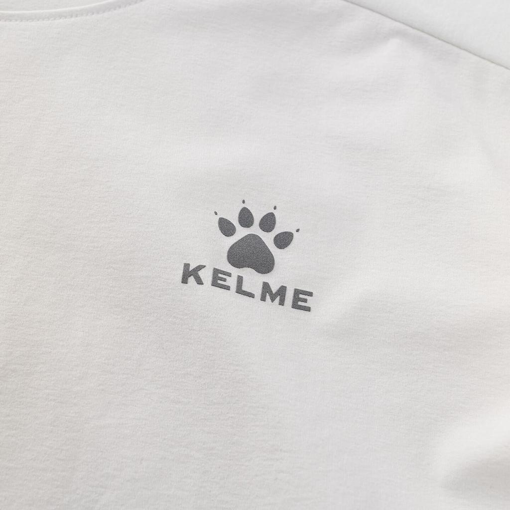 KELME Spring Cotton-Feel Quick-Dry Long Sleeve Sports T-Shirt Running Football Training Long Sleeve Sportswear Agate