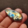 32.50 Carat, Multi Fire Natural Labradorite Cabochon Gemstone, 41x29x4 MM Size.
