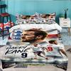 3PCS Football Player Kane  Bedding set,Ideal for1pc Duvet Cover And 2pcs Pillowcases Perfect for Christmas gift,Ideal for Bedroom, Dormitory