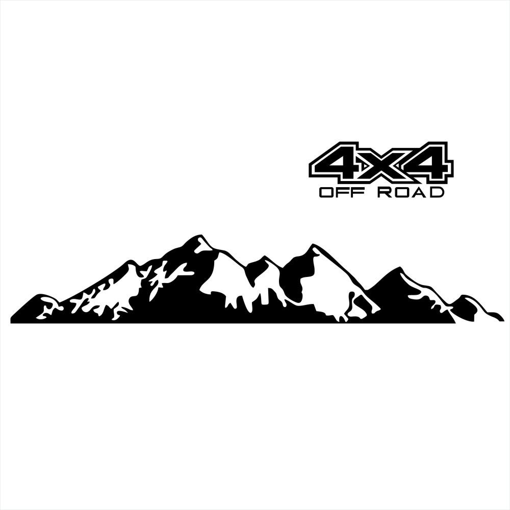 Car Sticker 4X4 Off Road Graphic Vinyl Decal For Ford Ranger Raptor Pickup Isuzu