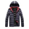 Men Parka Winter Warm Zipper Jacket Coat Mens Windproof Jackets Male Stripe Cotton Padded Outwear Men `S Windbreaker Size L -5xl Brand Men Clothing