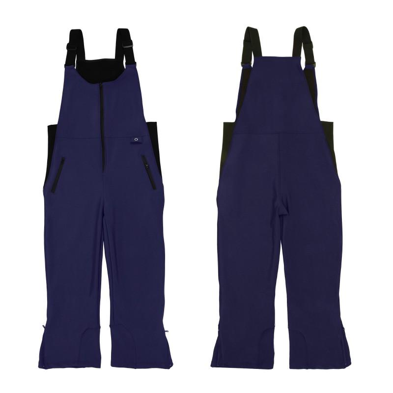 Unisex Snow Ski Pants With Suspender Belt Waterproof Windproof Thermal Cotton Lined Winter Outdoor Sports