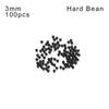 Hot Sea Stoppers Plastic Black Soft and Hard Bean Fishing Floats Beads Round