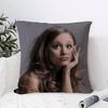 Ariana Grande Cushion Cover Breathable Linen Pillow Cover SkinFriendly Home Decor Pillowcase with Hidden Zipper