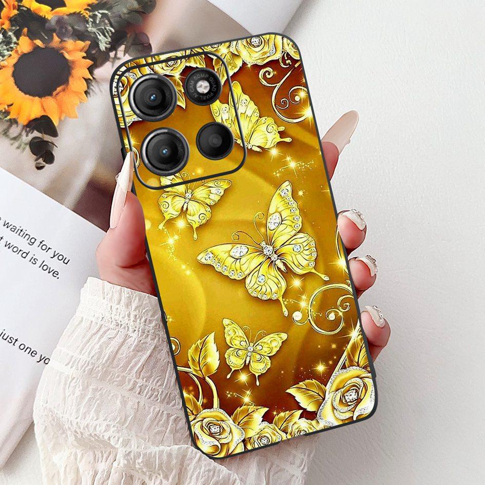 Силиконовый чехол для Motorola Moto G15 G75 2024 Cover Милый Панда Лев Ударопрочный ТПУ Чехлы для телефона Для MotoG15 MotoG75 G 75 G 15 Etui