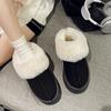 Fashion Women's Ankle Boots 2024 Winter NEW Plush Warm Thick-soled Short Boots Fashion Versatile Ladies Cotton Shoes Botas De Mujer