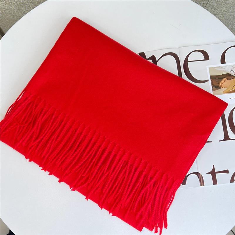 200*70 см Высококачественный однотонный искусственный кашемировый шарф Осень-зима с принтом Теплая шаль для женщин Подарок