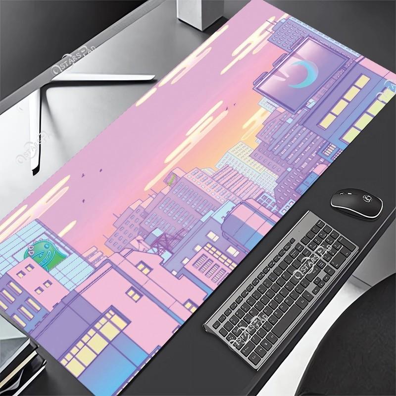 xcm Pink Cardcaptor Sakura Large Deskmat Kero Washable Pink Magic Wand Circel Mouse pad Anime x Rubber Playmat Cartoon G