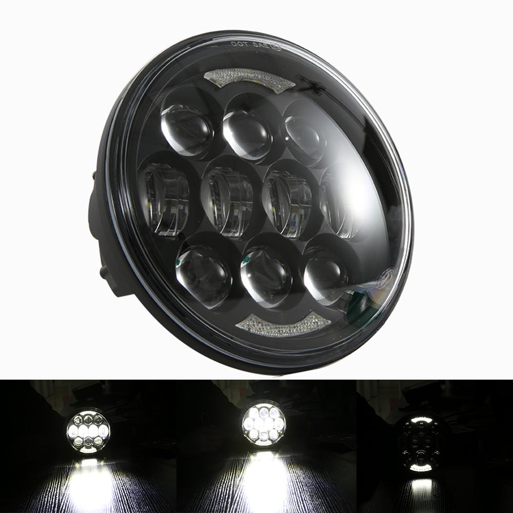 Фара для мотоцикла 5,75 дюйма Halo Angel Eyes дальний/ближний свет 5 3/4" DRL поворотник проект для Harley Sportster 883 XL883 FXCW