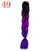 Ombre Braiding Hair Extensions 24inch 115g Synthetic Jumbo Braids Hair Fiber Pink Purple Blue Green