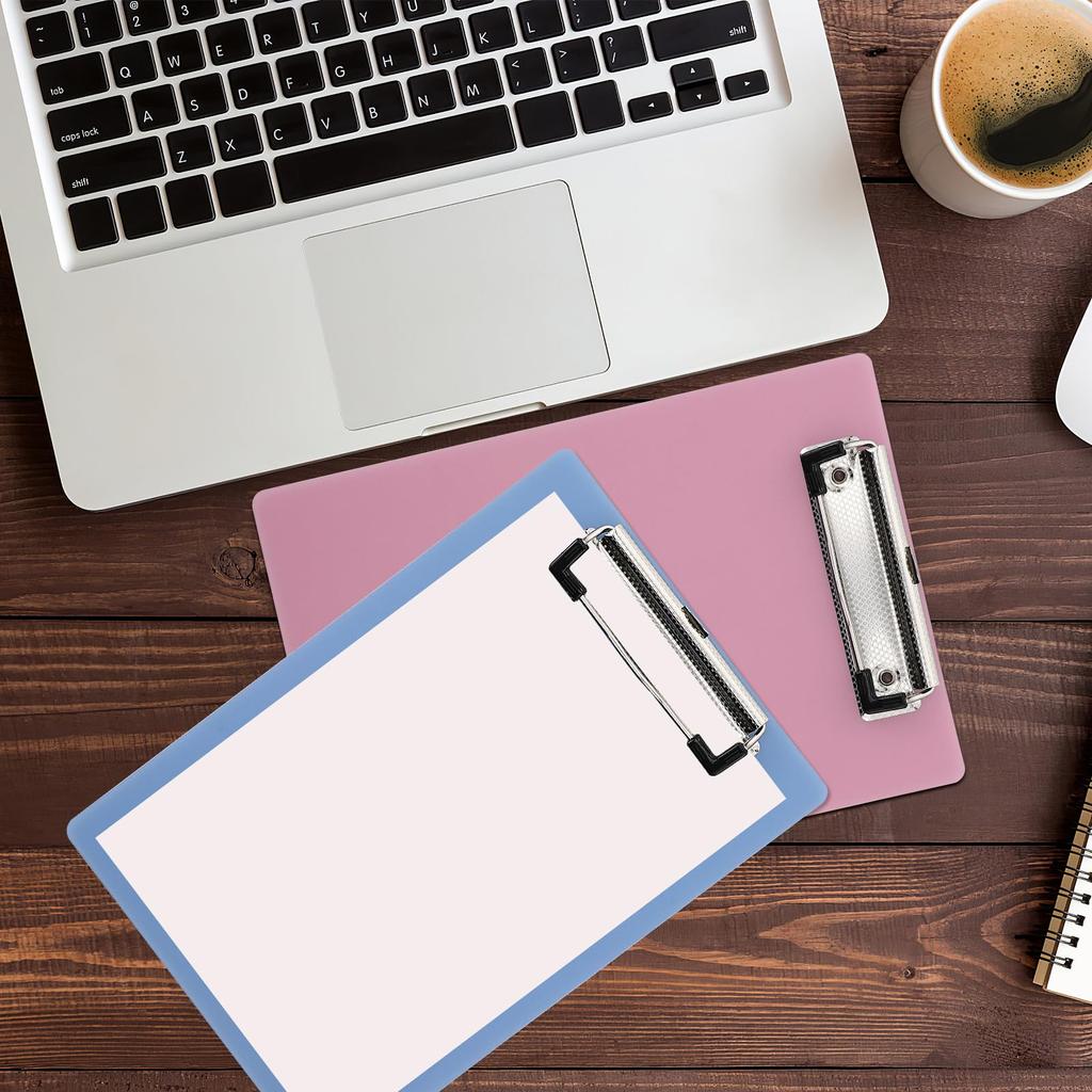 NUOLUX A5 Plastic Portable Clipboard Folders, Set of 10, 23x16cm, Profile Clipboards, Paper Holder Clipboards, Menu Clipboards, Office Supplies