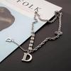 JMXD Ожерелье-свитер с буквой D для женщин, маленькая роскошь, Y2K, минималистичное, трендовое, эффектное украшение, подарок для нее