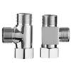 3-way Bathroom Supplies Water Tap Connector Faucet Adapter Kitchen Sink Splitter Diverter Valve