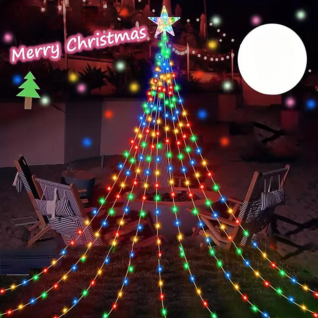 Usb Waterproof String Light Solar Christmas Decorations 3M/2M Led Waterfall Tree Fairy 8 Modes Camping Holiday Lights
