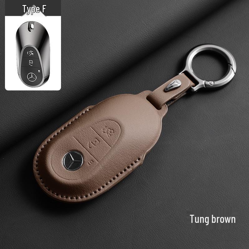 Mercedes-Benz Key Case - Genuine Leather for GLC, GLE, C-Class, E-Class
