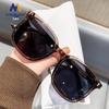 Korean-Style Polarized Sunglasses for Women and Men: Trendy, Internet Celebrity-Inspired, Suitable for Round & Large Face Shapes, Perfect for Summer.