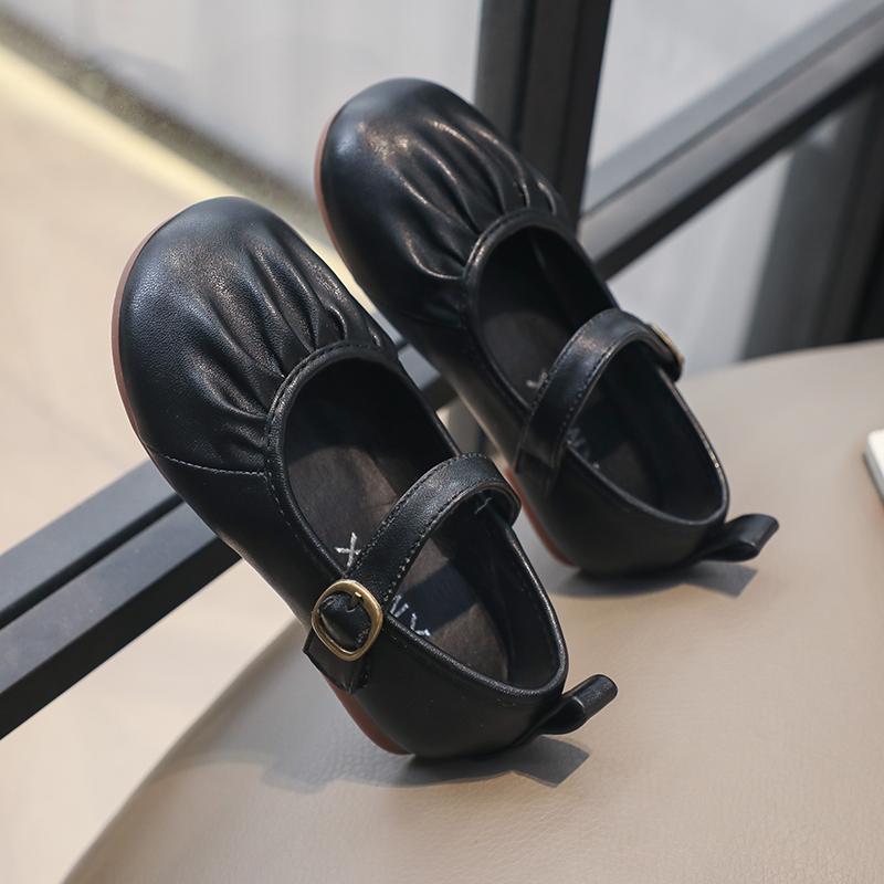 Children's Casual Moccasins Shoes Girls Solid Color Elastic Shoes Fashion Kids Princess Flats Shoes Size 26-36 Spring Autumn