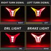 Motorcycle LED Integrated Tail Light Turn Signal Fit for Kawasaki Ninja ZX-10R/ZX-6R/400 / Z400/Z1000