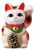 Lucky Lucky 11 X 10 X 16 Cm Small Coin Welcoming Left Tokoname Made In Japan Ale-net Cat, Cat, (H), White, Cat, No. 5, Hand, Ceramic, Ware,
