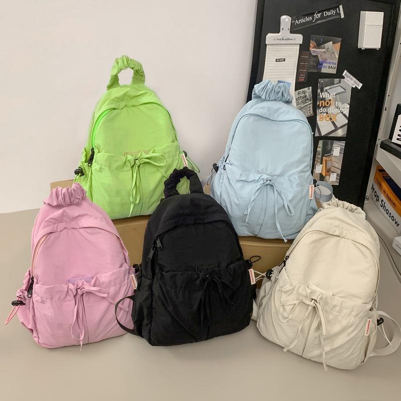 Маленький рюкзак, однотонный женский дорожный рюкзак, школьная мини-сумка, школьная сумка
