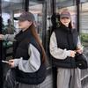 Autumn and Winter Short Vest Stand-up Collar Cotton Vest Women's Fashion Warm Popular Vest Top