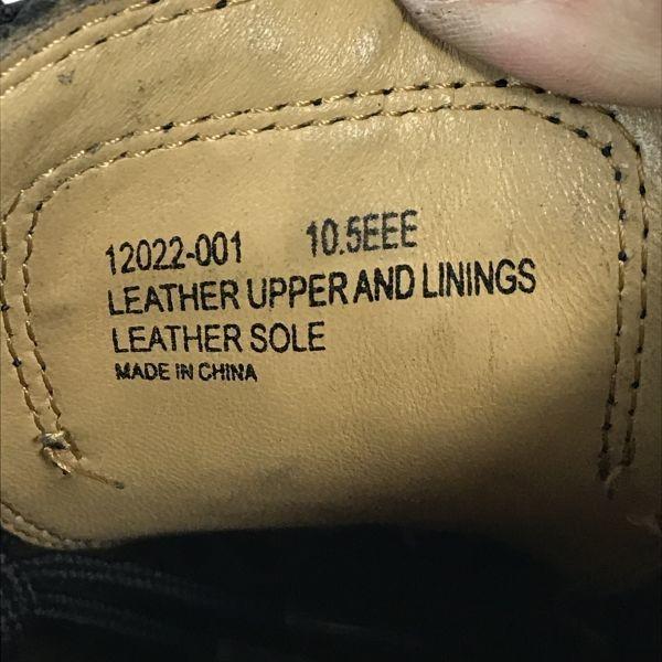 80-е - 90-е? Винтажные/FLORSHEIM Imperial/Кожаные Полуброги с Прямым Носком Туфли/10.5EEE/28.5/Черные/(ИСПОЛЬЗОВАЛ)