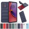 Мягкий чехол для телефона с 3D волшебным щитом для MOTO G32 G62 G73 G54 G84 EDGE 40, неоматовый силиконовый чехол в полоску с защитой от падения, задняя крышка