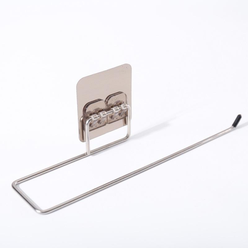 Ленивый тканевый кронштейн из нержавеющей стали без штамповки, наклеенный на кухню, ванную комнату, стеллаж для хранения туалетной бумаги, подвесная стойка