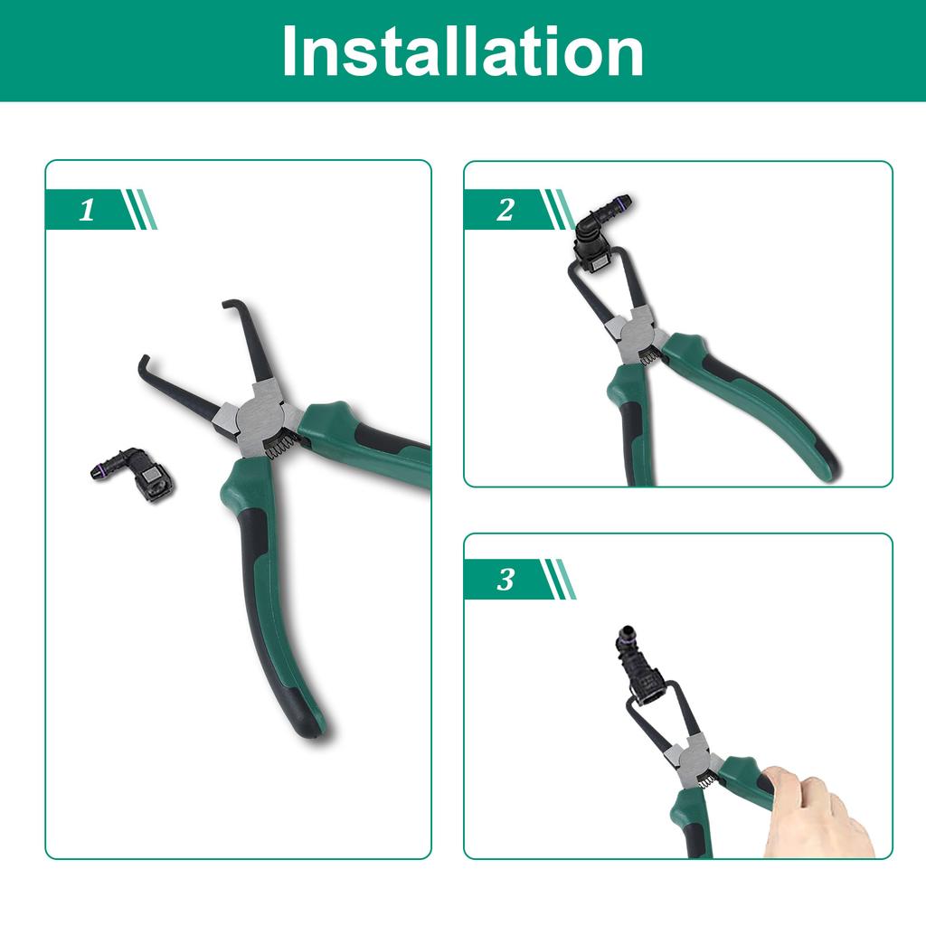 2 шт. Клещи для разъединения электрических контактов 7 дюймов 9 дюймов Клещи для топливной магистрали Автомобильные клещи для разъединения электрических разъемов Инструмент для ремонта