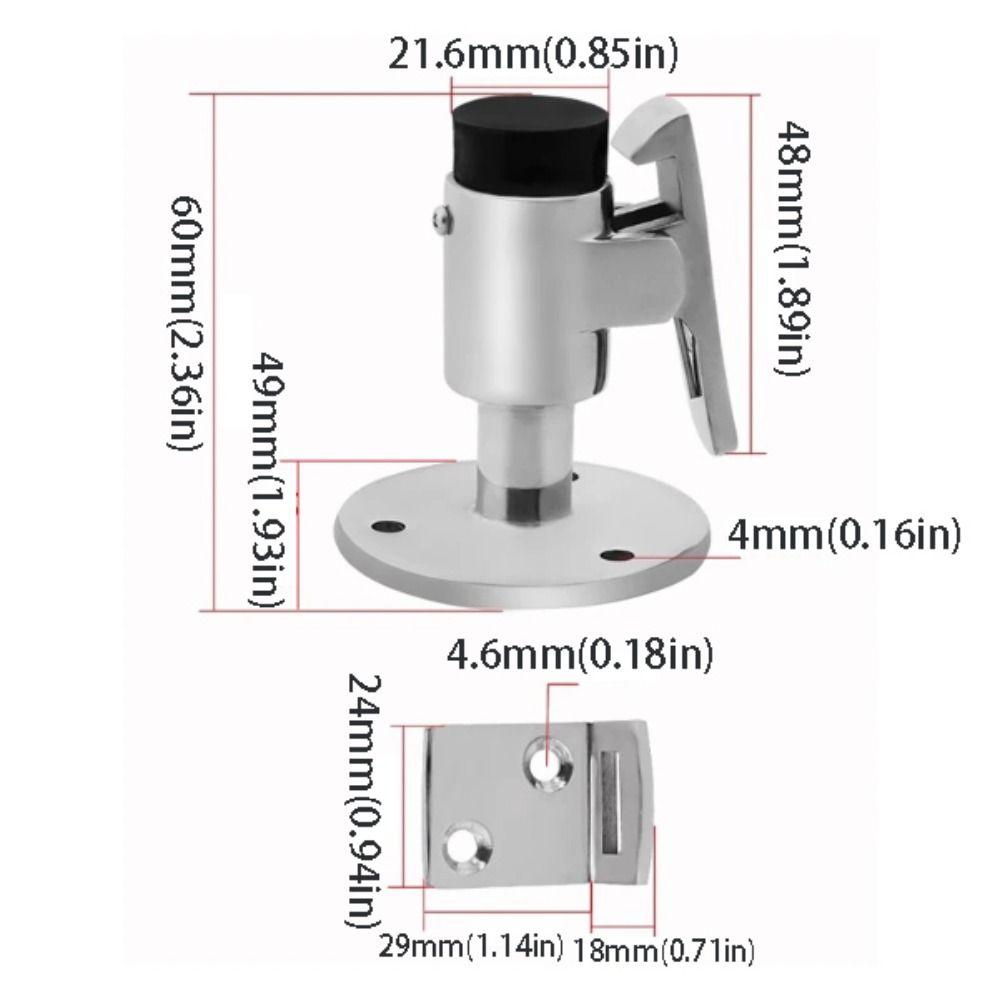 Spring Mechanism Boat Door Stop Stainless Steel 316 Door Holder Door Stopper  Yacht Application