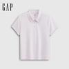 Gap Женская футболка-поло с коротким рукавом и вышитым логотипом