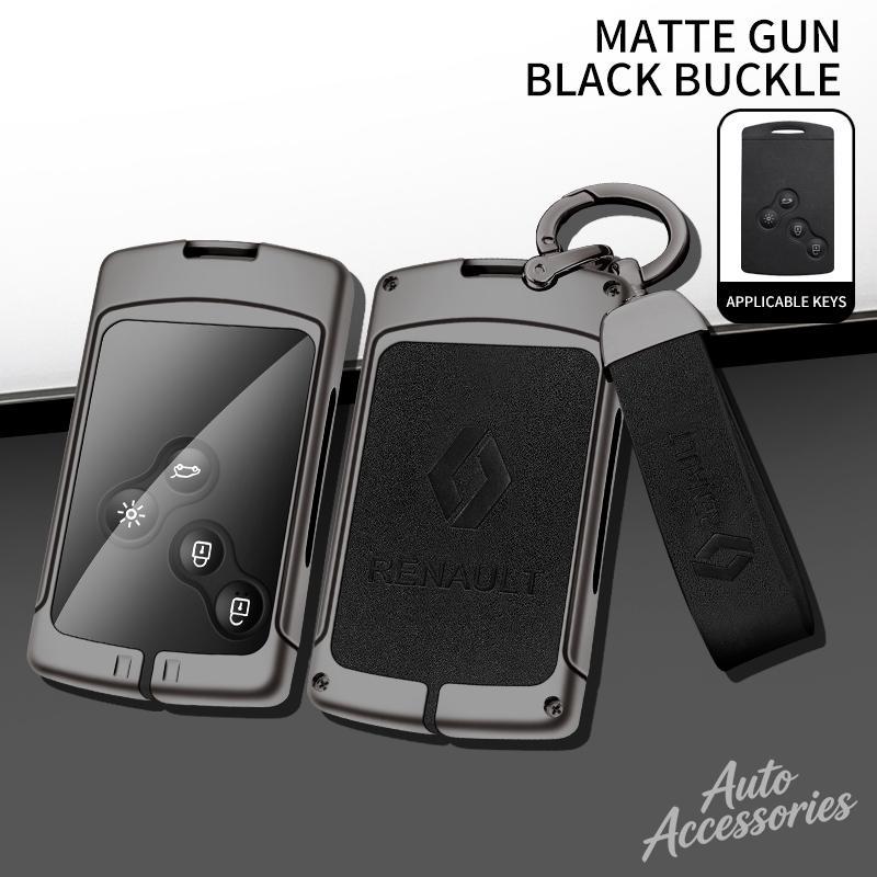 For Renault Koleos Kadjar Clio Captur Megane Talisman Espace Scenic Arkana Dacia Sandero Zinc Alloy Car Key Case Protector Shell NN40