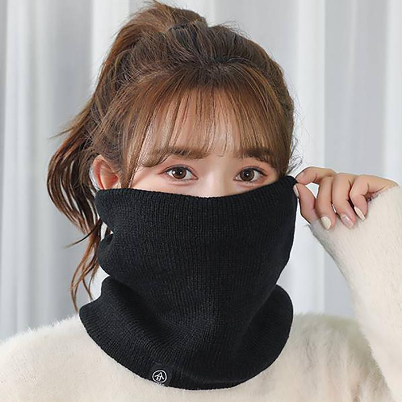 Женский вязаный шарф Зимние шарфы Женские теплые толстые унисекс мужские шейные платки