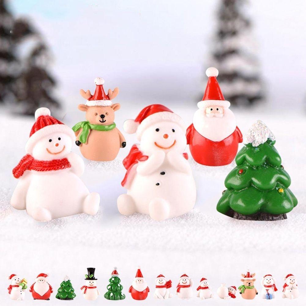 Fairy Garden Figures Dollhouse Decoration Figurines Micro Landscape Christmas Miniature Ornaments