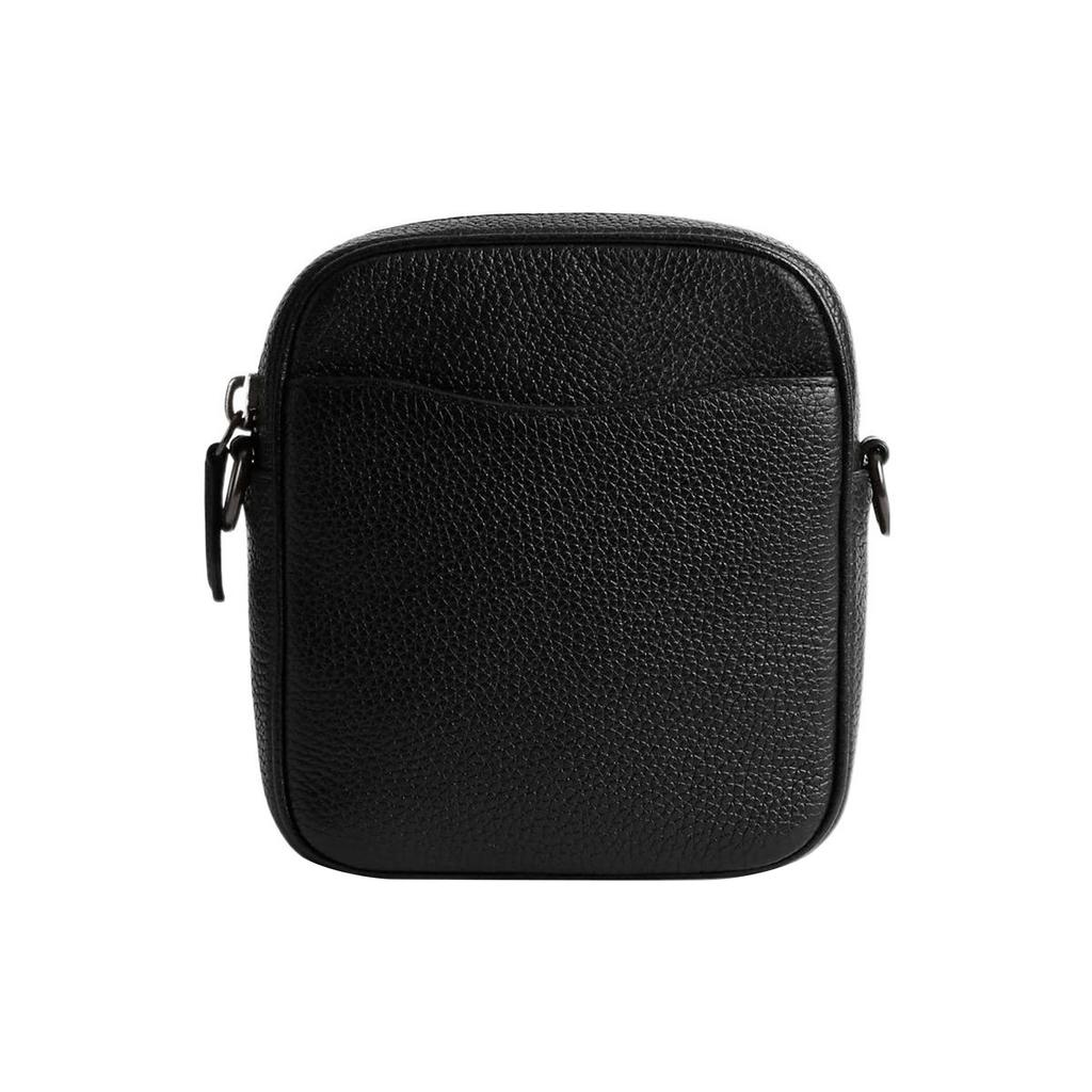 New COACH Pebbled Leather Camera Bag, Crossbody Bag, Shoulder Bag Mini Men's Black CJ736-BLK
